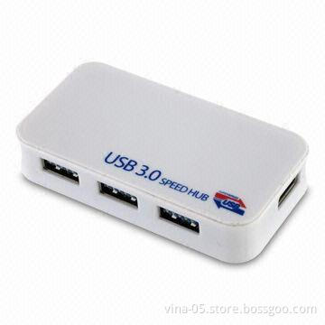USB 3.0 Hub with 4-port and Transmission Speed up to 5Gbps